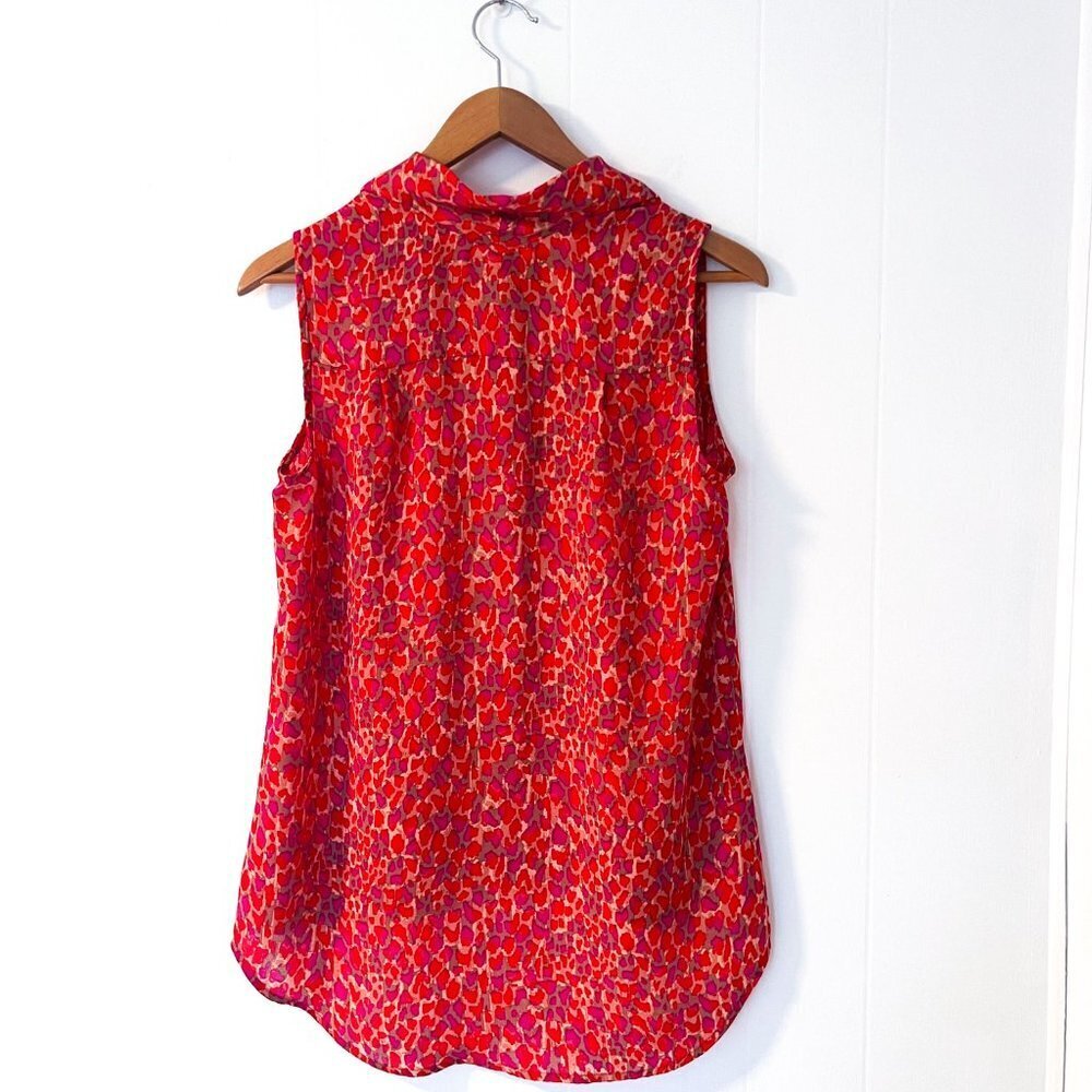 Cabi Heartbreaker Sleeveless Animal Print Blouse - Picture 9 of 13